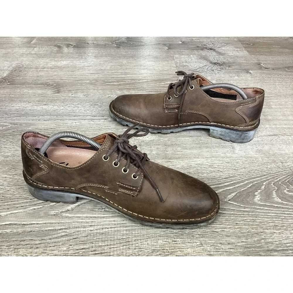 Clarks Mens Size 10M Oxford Lace Up Shoes 33786 Dress Shoes Leather